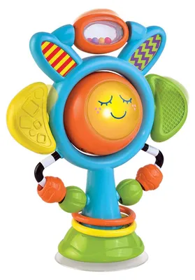 Image de Hochet pour bébé en forme de soleil, avec ventouse