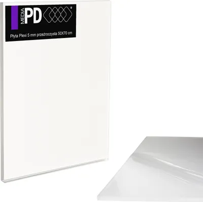 Obrázok produktu pre Plexisklo číre 50x70 cm (Hrúbka 5 mm) – Extra pevná akrylová doska PMMA – Liate plexi (GS)