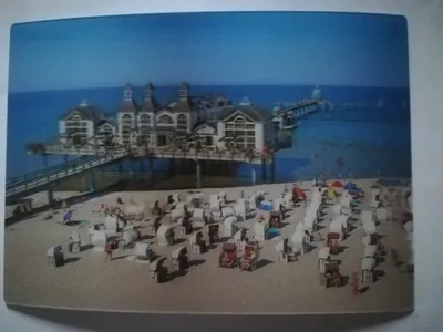 Produktbild von 3 D Ansichtskarte Sellin Seebrücke, Insel Rügen, Postkarte Wackelkarte Hologrammkarte