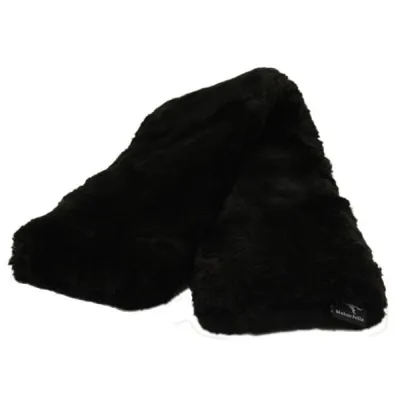 Produktbild von Engel Reitsport Lammfell Bauchgurtschoner (Bagu) 80x15cm Schwarz