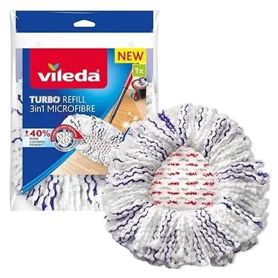 Zdjęcie produktu dla Wkład mopa obrotowego turbo 3W1 mikrofibra do czyszczenia