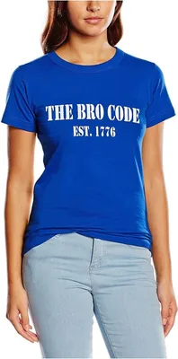 Produktbild von Touchlines Damen T-Shirt , Bro Code Blau, XS