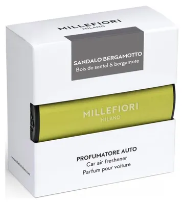 Zdjęcie produktu dla Odświeżacz do samochodu YELLOW SANDALO BERGAMOTTO MILLEFIORI