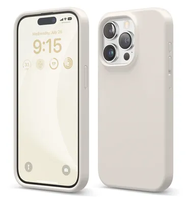 Immagine prodotto di Custodia Elago in silicone premium per iPhone 15 Pro Stone