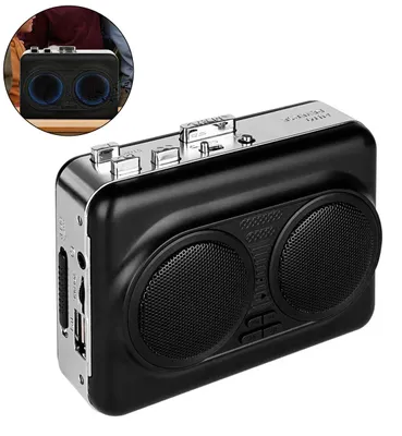 Produktbild von Kassettenspieler tragbar mit Stereo Lautsprechern, Kassette zu MP3 Converter USB, Auto Reverse Kassettenplayer mit 3,5mm Kopfhöreranschluss