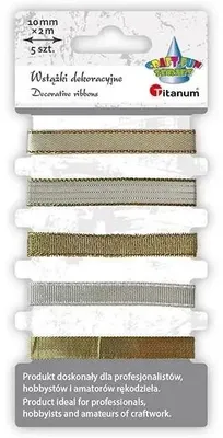 Produktbild von Bänder 10 mm, 5 x 2 m, goldfarben – Titanum