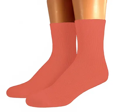 Produktbild von Herren Socken aus Bio Baumwolle 1:1 Rippe Papaya Größe 47-48