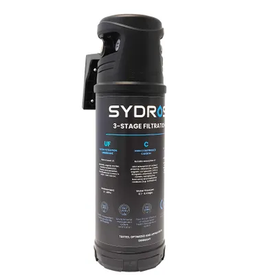 Produktbild von Sydros Wasserfilter entfernt Chlor PFAS Mikroplastik Nanoplastik Schwermetalle