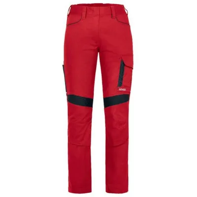 Productafbeelding van Uvex suXXeed industry, broek, voor heren, zwart, rood, 5 zakken, katoen, polyester, 260 g/m²