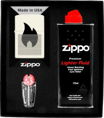 Produktbild von ZIPPO Feuerzeug-Set LINED FLAME DESIGN Geschenk No1