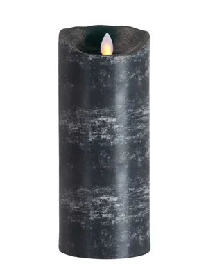 Produktbild von Sompex Flame LED Echtwachskerze anthrazit 8x23cm