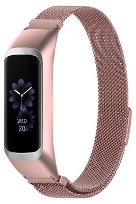 Produktbild von By Qubix Milanaise-Armband - Roségold - passend für Samsung Galaxy Fit 2