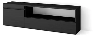 TV-Lowboard 150x45x35 cm, für TVs bis 65", Schwarz, modern