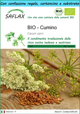 Immagine prodotto di SAFLAX Set regalo -- Cumino - 800 semi - Carum