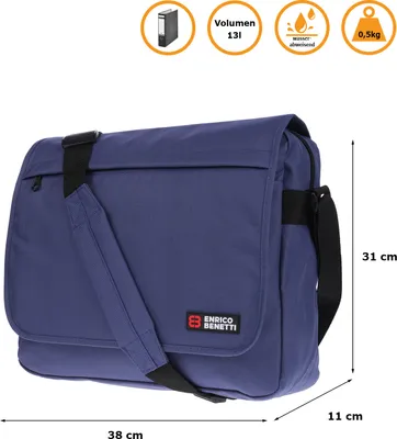Produktbild von Große XL Herren Damen Tasche Messenger Bag Umhängetasche Laptoptasche  Petrol