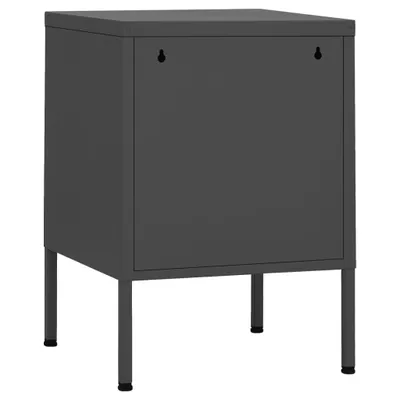 Immagine prodotto di vidaXL Comodini 2 pz. Antracite 35x35x51 cm Acciaio