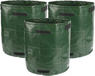 Produktbild von Famanu Kweekzakken 50 Liter - Set von 3 - Für Kartoffeln und Gemüse - Grün