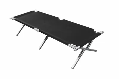 Produktbild von BasicNature Travelchair 'Feldbett' schwarz 210 cm