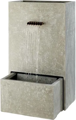 Productafbeelding van Fontaineplanter, GRC, L35xB60xH100 cm, grijs, Decoris
