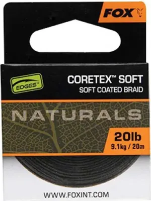 Productafbeelding van Fox Edges Naturals Coretex, zachte lijn, 20 meter - 35 lb / 15,8 kg