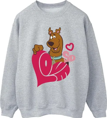 Produktbild von Scooby Doo - "Love" Sweatshirt für Damen BI54628 (4XL) (Sportgrau)