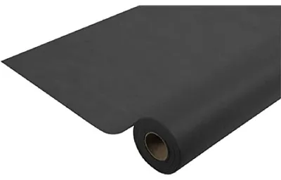 Zdjęcie produktu dla Jednorazowa obrus z materiału spunbond, czarny, wymiary: 50 m x 1,20 m