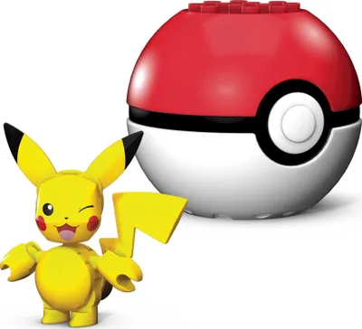 Immagine prodotto di Mega Construx GKY69 - Set di costruzioni Pokémon Pikachu, con Pokéball, 16 pezzi, giocattolo adatto ai bambini dai 6 anni in su