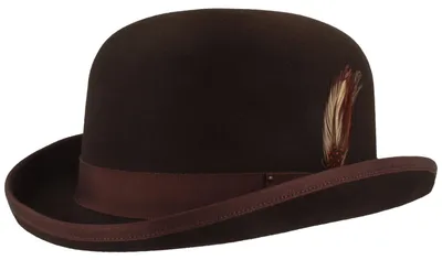 Bailey Derby Melone aus Wollfilz in braun