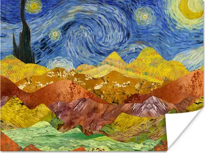 Produktbild von MuchoWow® Poster Van Gogh - Alte Meister - Malerei 120x90 cm - Wandbild