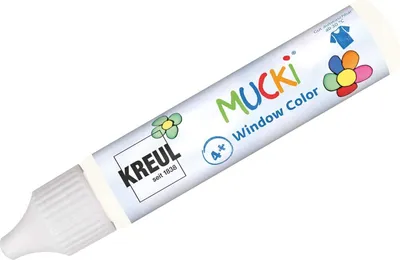 Produktbild von KREUL Window Color Pen "MUCKI" weiß 29 ml
