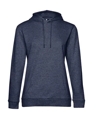 Produktbild von B&C Damen Hoodie Kapuzenpullover Sweatshirt Pullover Sweater Langarm, Größe:XL, Farbe:Heather Navy