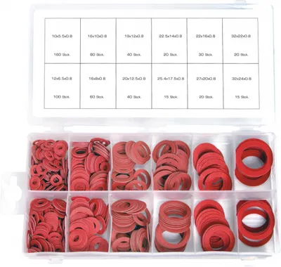 Produktbild von 600 x Dichtung / Dichtring Sortiment FIBER Sanitärbereich Haushalt Gartenbereich