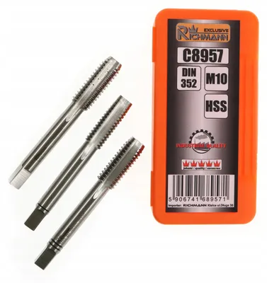 Produktbild von RICHMANN C8957 Gewindebohrer M10 Metrisch HSSG 3-teilig