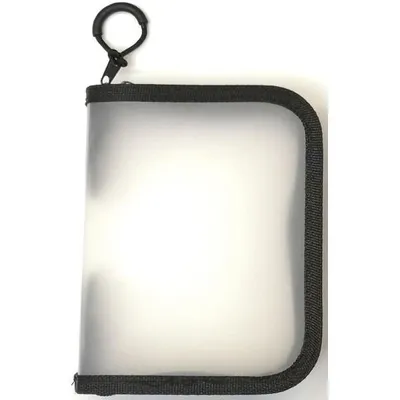 Produktbild von FolderSys Reißverschlussbeutel Mini transparent/schwarz 0,5 mm, 1 St.