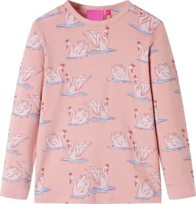 Produktbild von vidaXL Kinderpyjama mit Langen Ärmeln Hellrosa 116