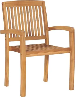 Immagine prodotto di Sedie da Giardino Impilabili 8 pz in Legno Massello di Teak