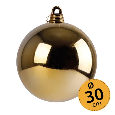Produktbild von Christbaumkugel Weihnachtskugel Gold ⌀ 30 cm Baumschmuck Deko-Kugel glänzend
