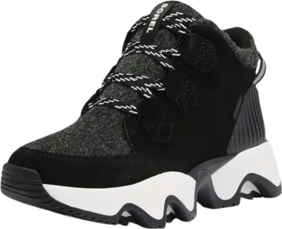 Produktbild von Sorel Damen Mid Sneaker Kinetic Impact Caribou Plus WP 2099121 Schwarz