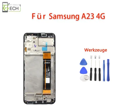 Produktbild von Für Samsung Galaxy A23 4G A235 2022 LCD Display mit Rahmen Touchscreen