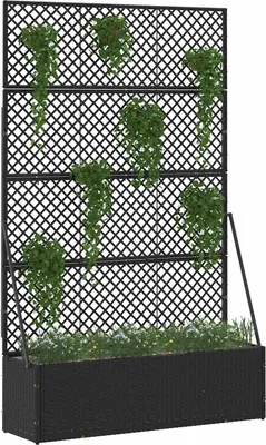 Immagine prodotto di vidaXL Spalliera da giardino nera 105 x 30 x 170 cm Metallo