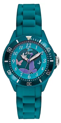 Produktbild von s.Oliver Uhr Kinder-Armbanduhr Silikon Kids Mädchen Silikon SO-2597-PQ