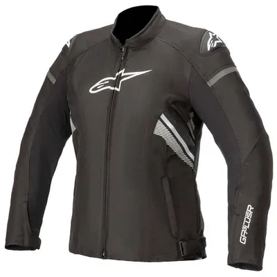 Image de Alpinestars Stella T-GP Plus V3 Veste textile moto pour femme, noir/blanc, L