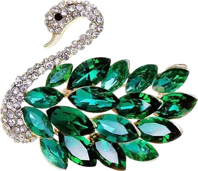 Produktbild von Brosche für Damen, Schwanenform, Strass, Retro, rutschfest, für Schultertasche, Anzug, Mantel, Kragen, Hut, Kleidung, Anti-Belichtung, Pin, Party, Abschlussball, Braut, Hochzeit, Kleidungsstück, Schmuck