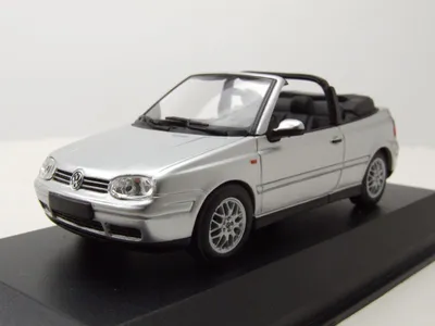 Produktbild von VW Golf 4 Cabrio 1998 silber Modellauto 1:43 Maxichamps