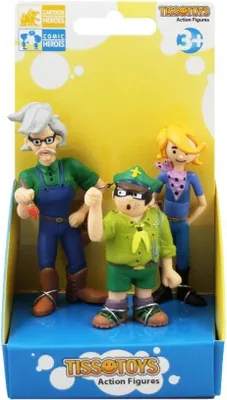 Immagine prodotto di Un piccolo set di figurine: Romek, A'Tomek e Papcio