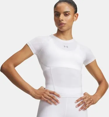 Produktbild von Under Armour HeatGear Elite Kurzarm-T-Shirt für Damen XS