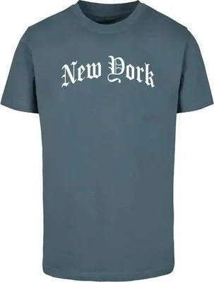 Obrázek produktu pro Pánské tričko Mr. Tee New York Wording Tee dustyblue - M