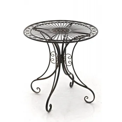 Produktbild von CLP Gartentisch Hari Bistrotisch aus Eisen im Jugendstil für Balkon und Terrasse bronze