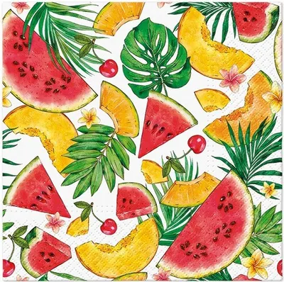 Produktbild von RP 20 Servietten Tasting Summer - Tropische Leckereien 33x33cm