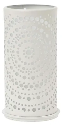 Obrázok produktu pre Držiak na sviečky – Biely, kovový, balenie 4 kusov, rozmer 140 x 65 x 65
